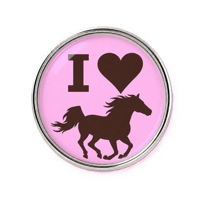 I Love Horses Sneaker Charm