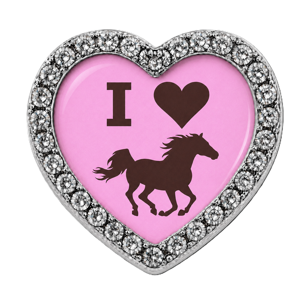 I Love Horses Sneaker Charm