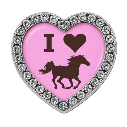 I Love Horses Sneaker Charm