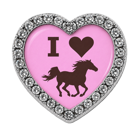 I Love Horses Sneaker Charm