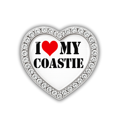 I Love My Coastie Sneaker Charm
