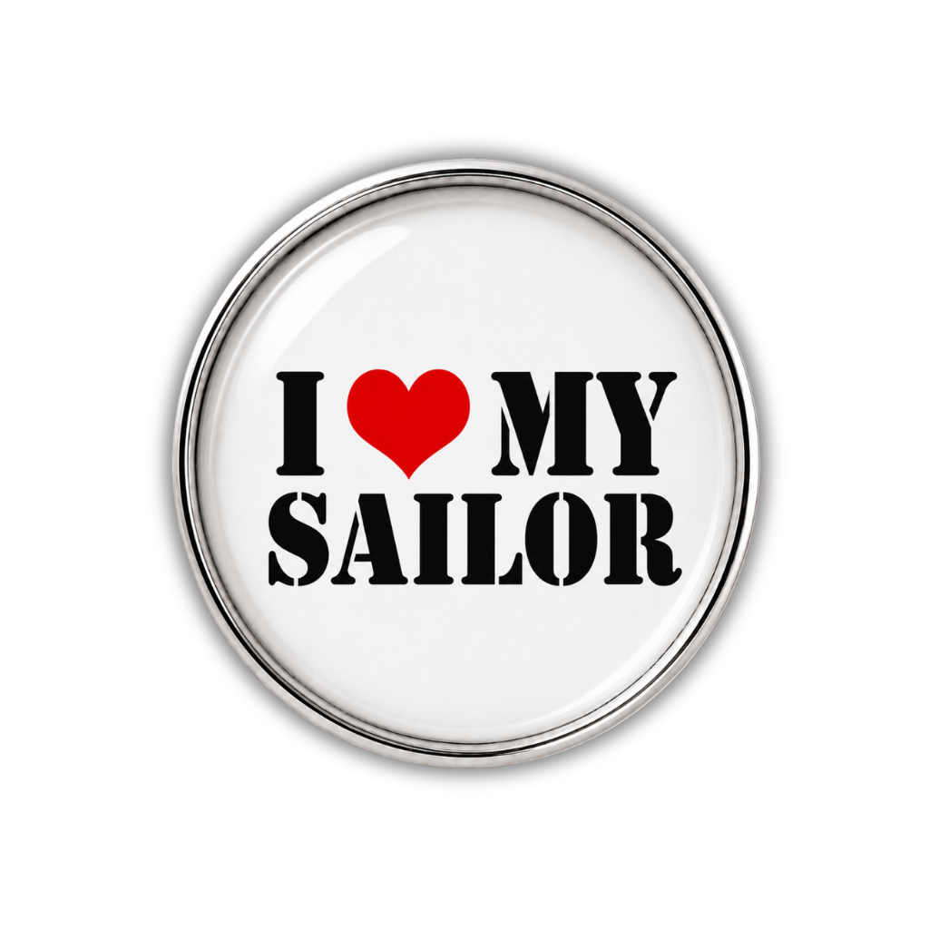 I Love My Sailor Sneaker Charm