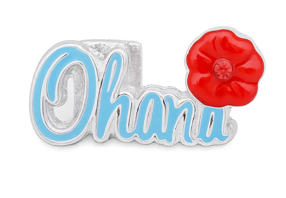 Ohana Sneaker Charm – Family, Friendship & Aloha Spirit Running Shoelace Charm
