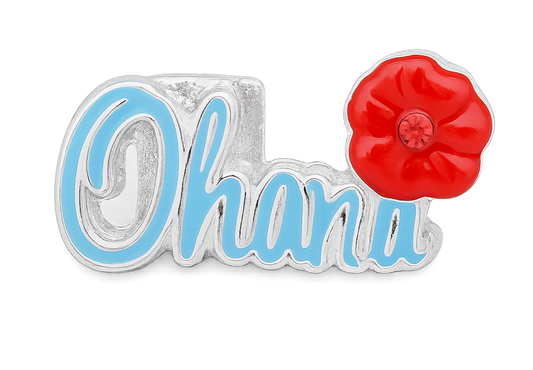 Ohana Sneaker Charm – Family, Friendship & Aloha Spirit Running Shoelace Charm