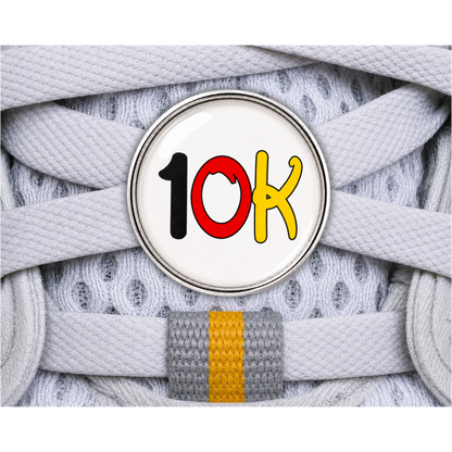 10K Black Red Yellow Sneaker Charm