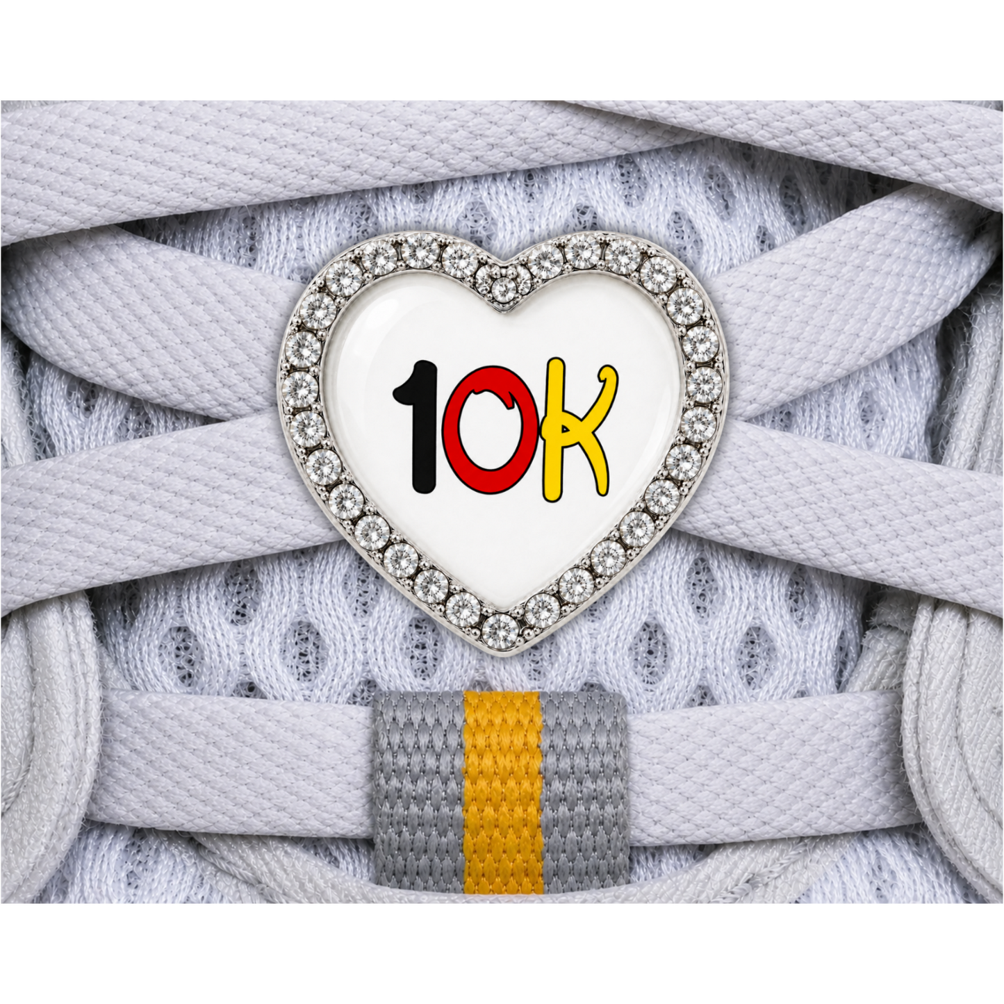 10K Black Red Yellow Sneaker Charm