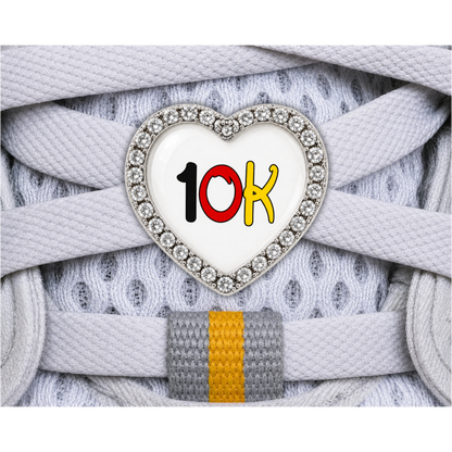 10K Black Red Yellow Sneaker Charm