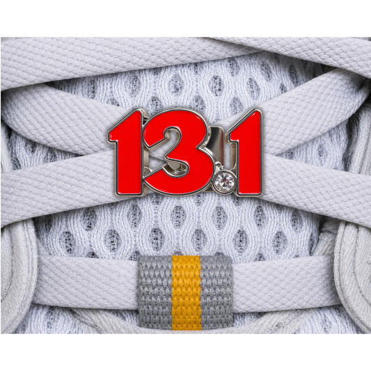 13.1 Half Marathon Distance Sneaker Charm