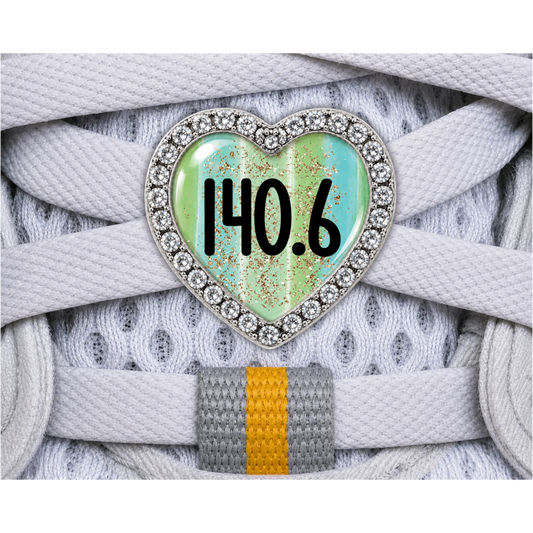 140.6 Gold Sparkle Distance Charm
