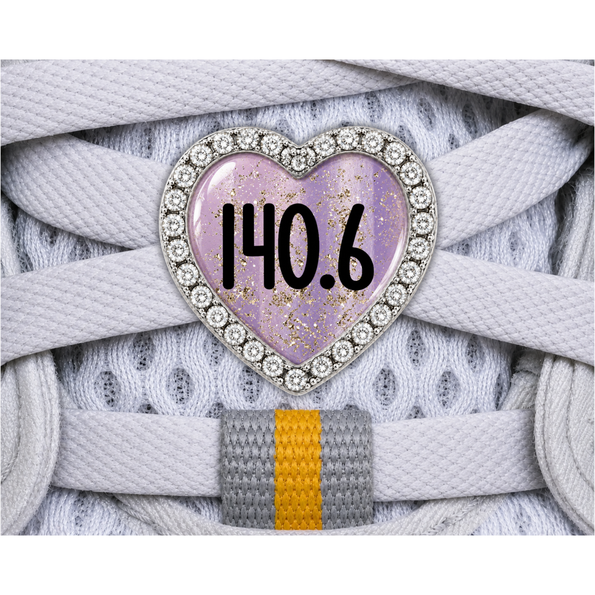 140.6 Gold Sparkle Distance Charm