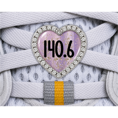 140.6 Gold Sparkle Distance Charm