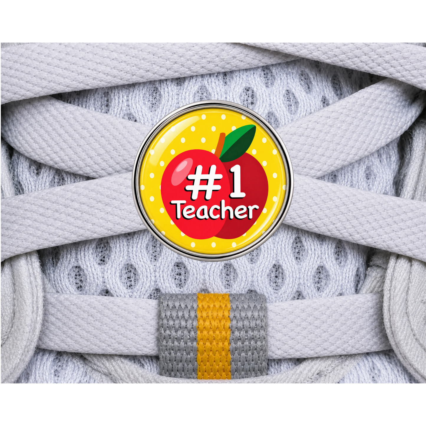 #1 Teacher Sneaker Charm