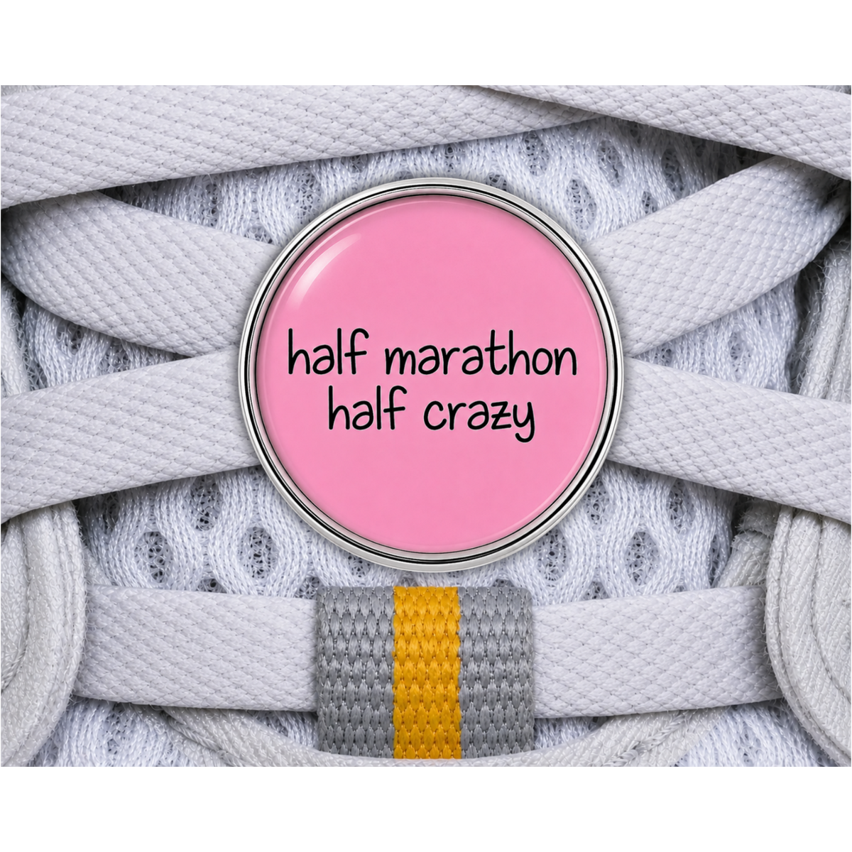 Half Marathon Half Crazy Sneaker Charm