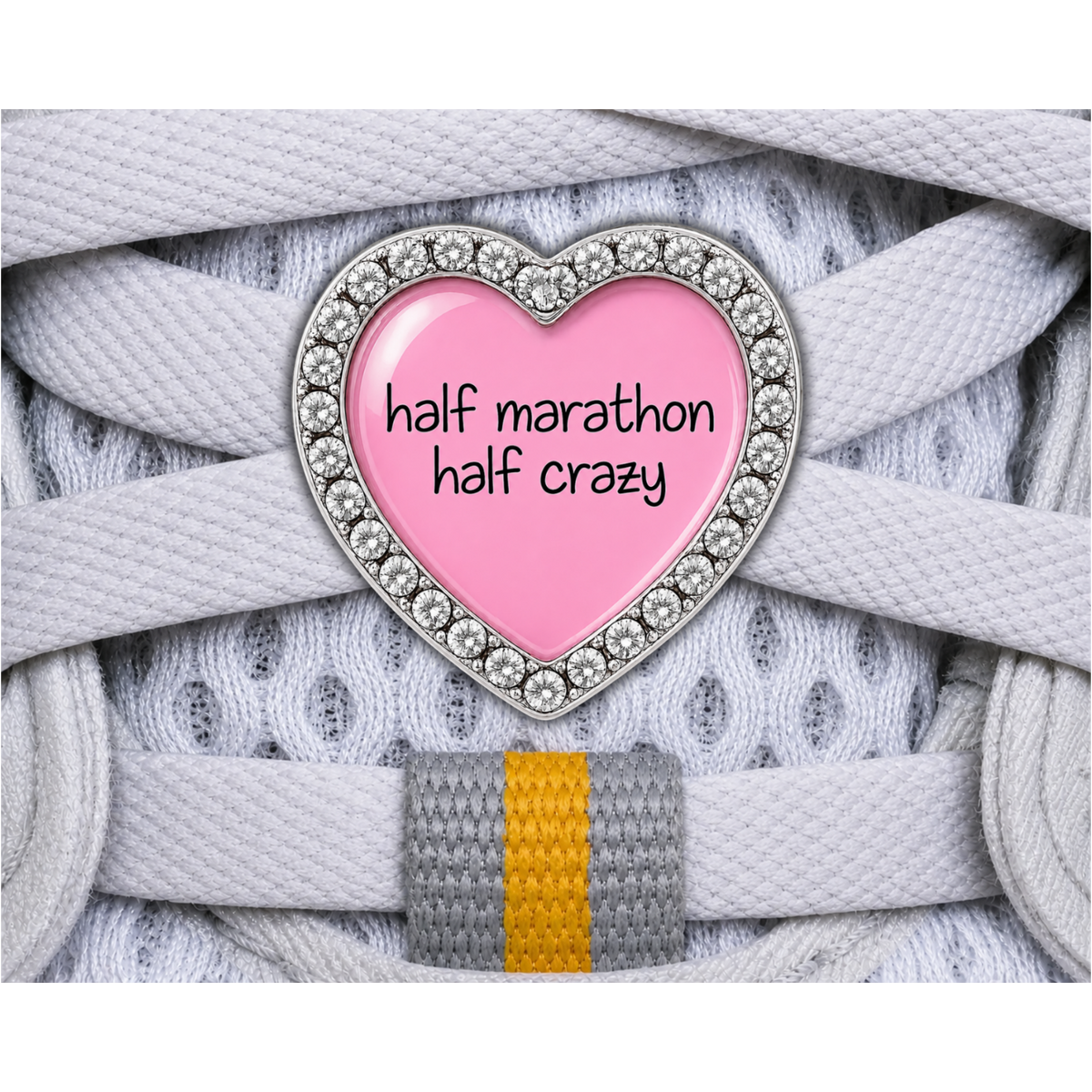 Half Marathon Half Crazy Sneaker Charm