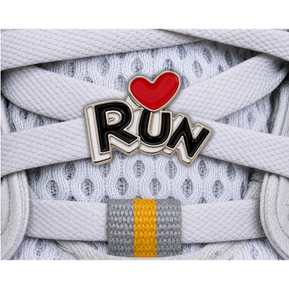RUN Heart Sneaker Charm