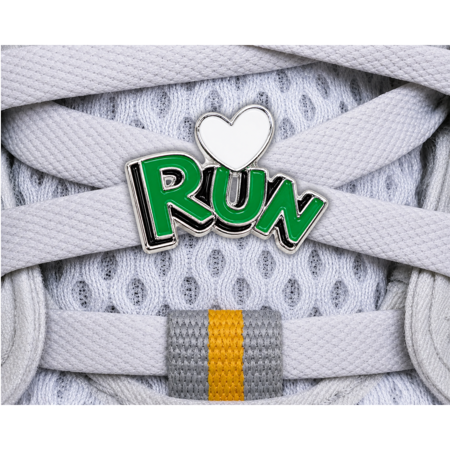 RUN Heart Sneaker Charm