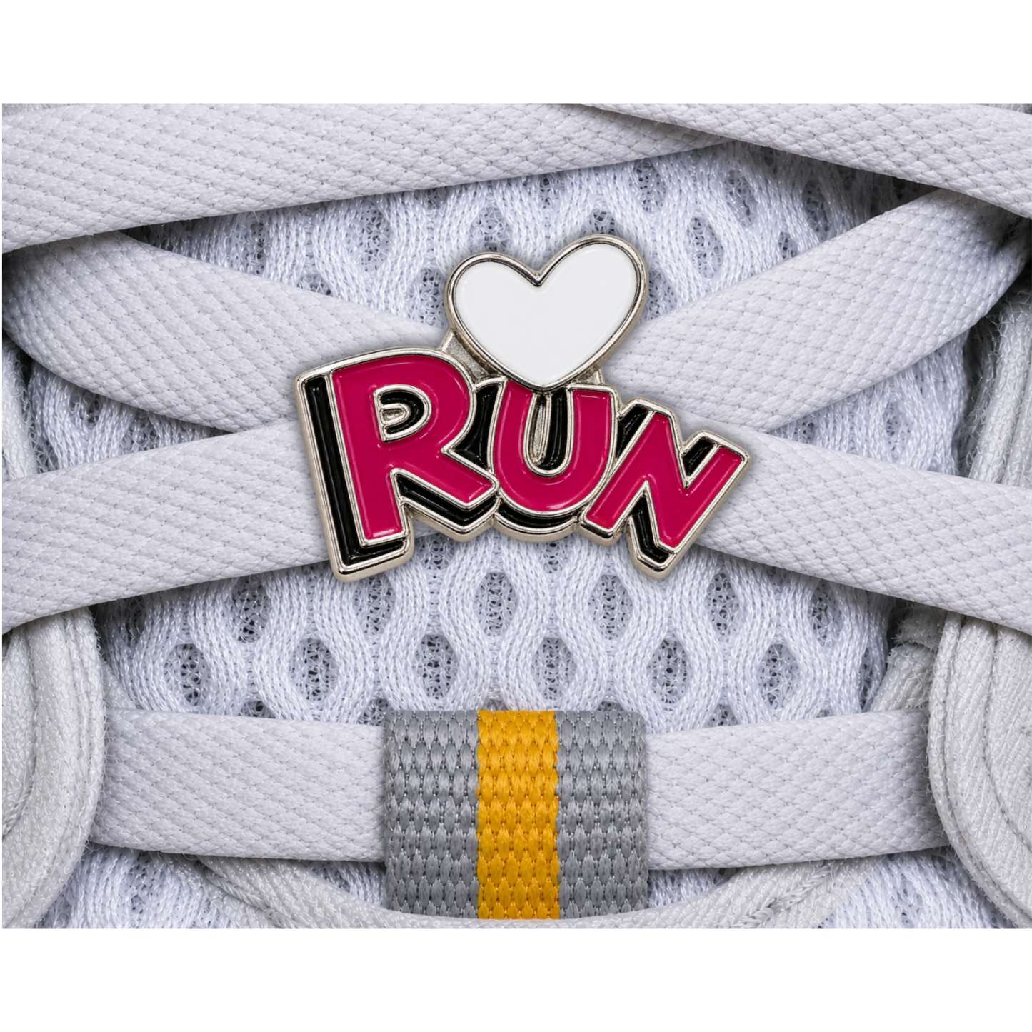 RUN Heart Sneaker Charm