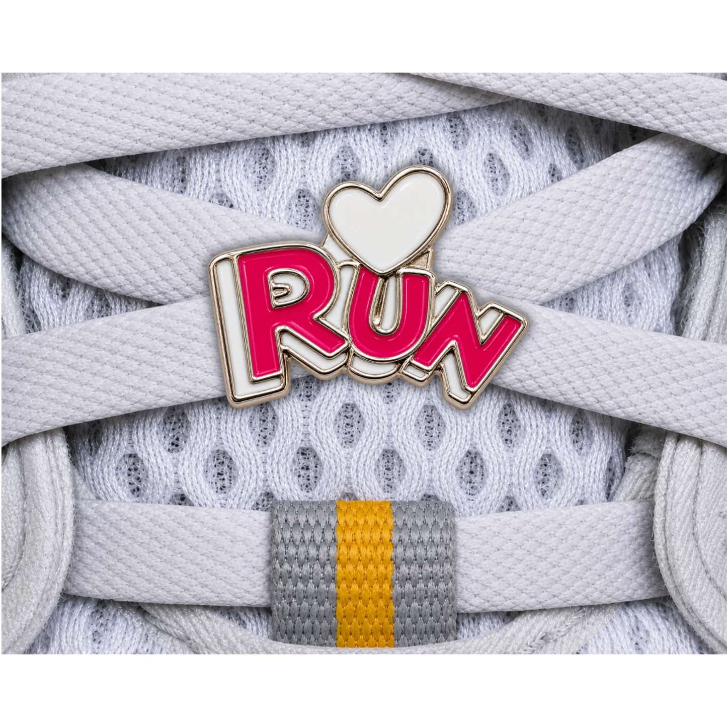 RUN Heart Sneaker Charm
