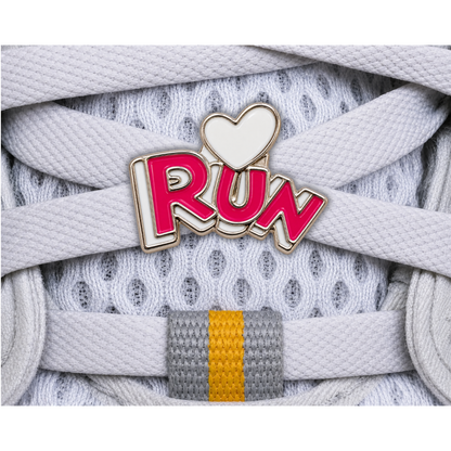 RUN Heart Sneaker Charm