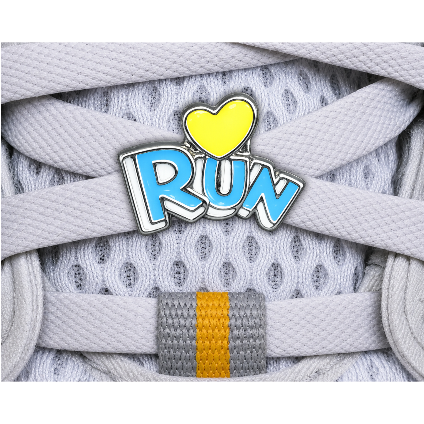 RUN Heart Sneaker Charm