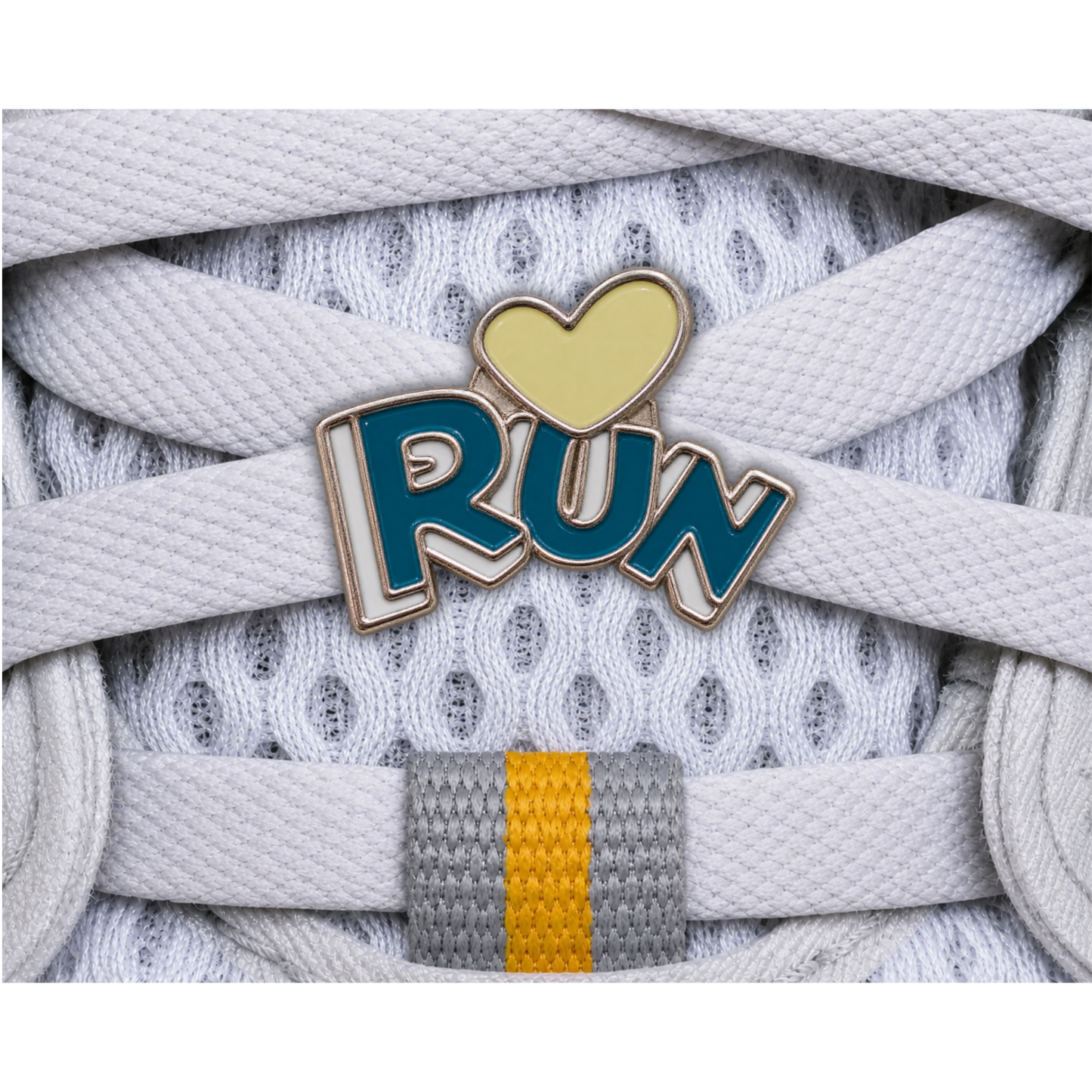 RUN Heart Sneaker Charm