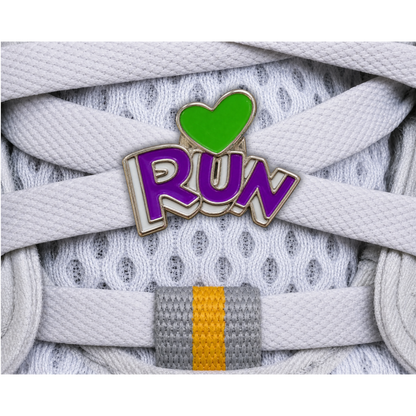 RUN Heart Sneaker Charm