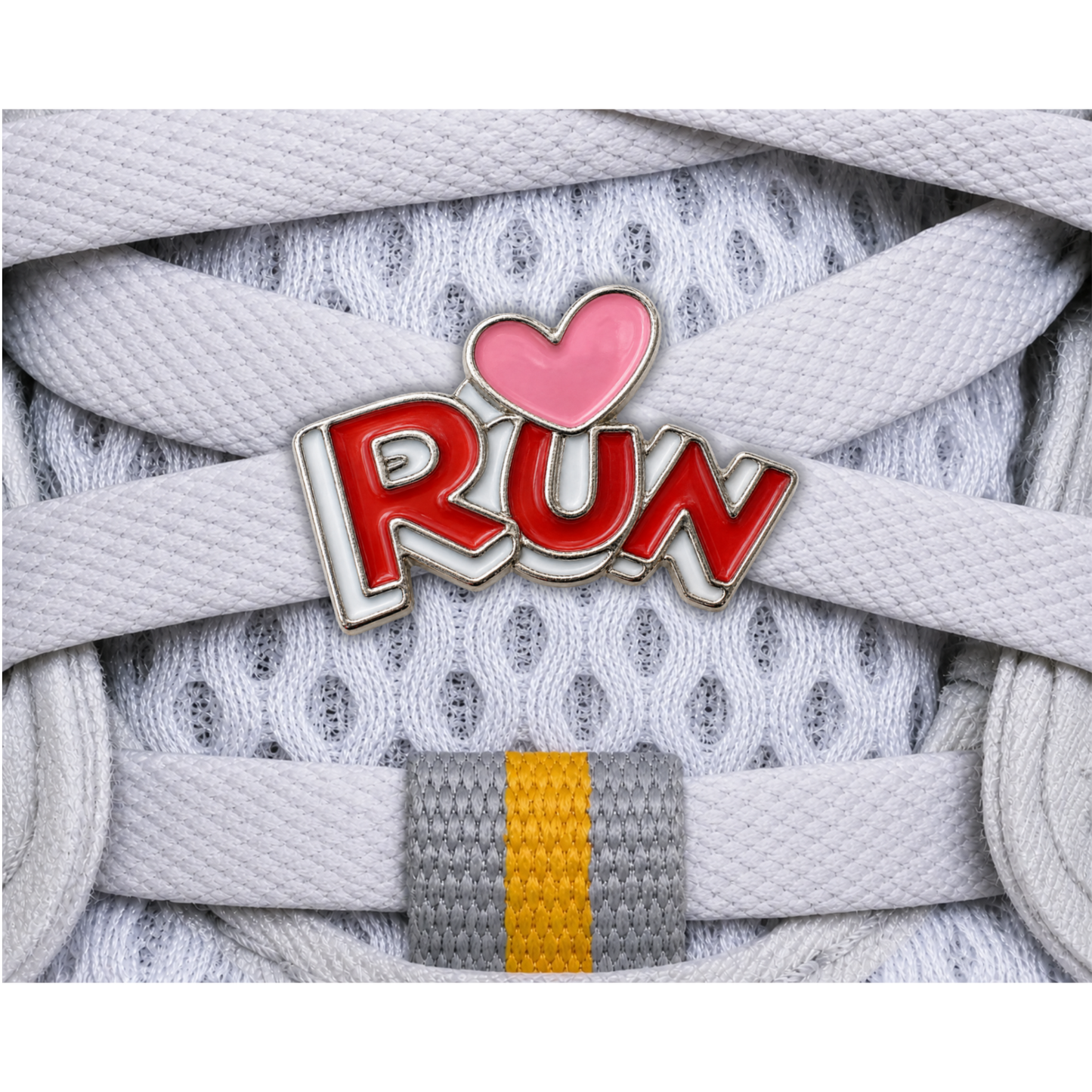 RUN Heart Sneaker Charm