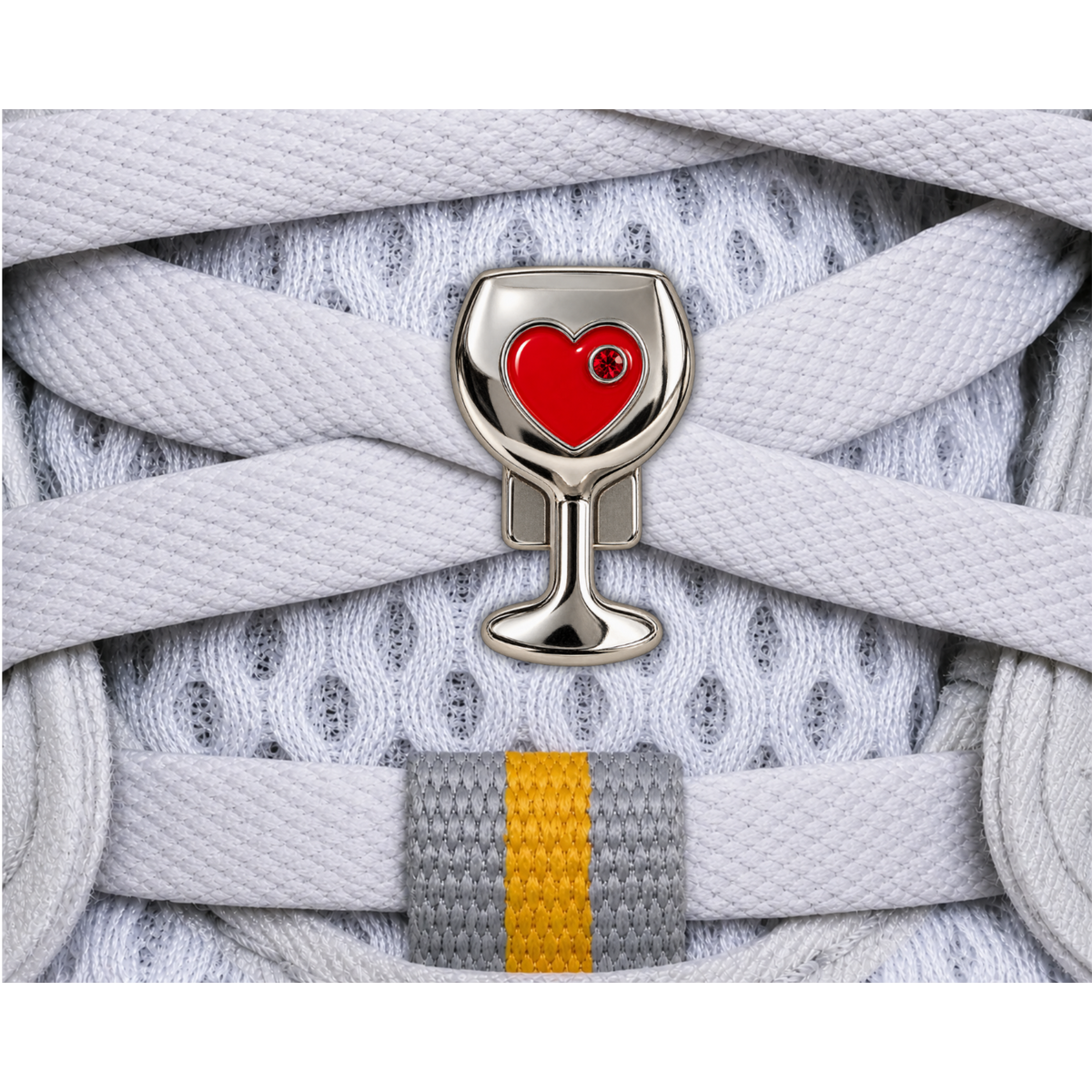 Wine Glass Sneaker Charm
