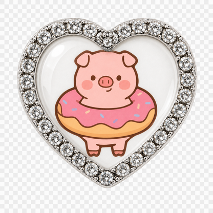 Pig in Donut Sneaker Charm