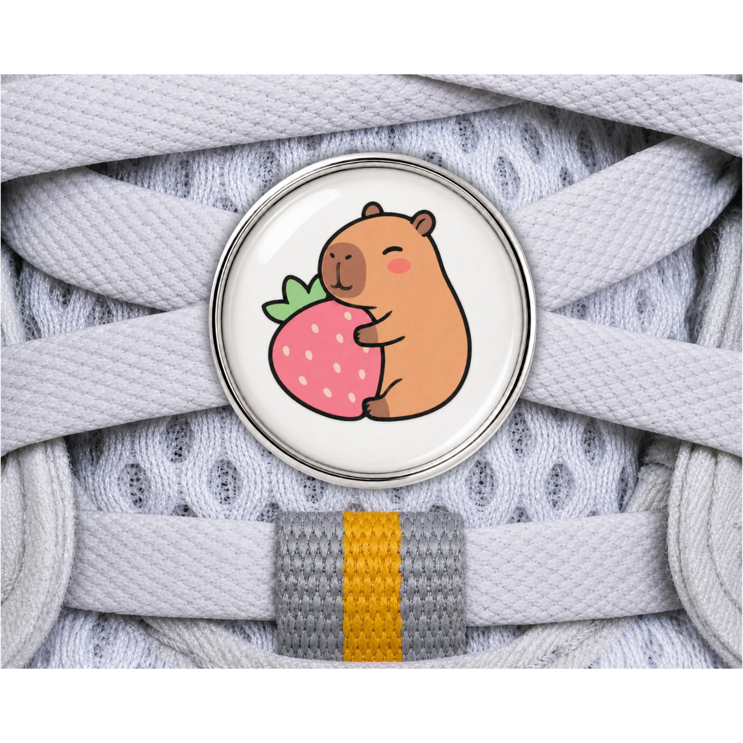 Capybara + Strawberry Sneaker Charm