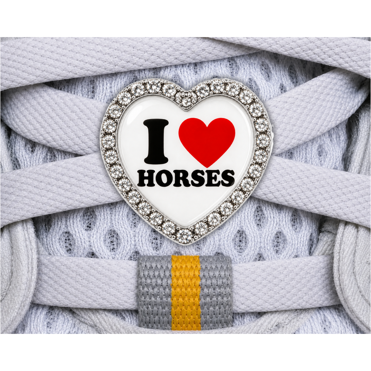 I Love Horses Sneaker Charm