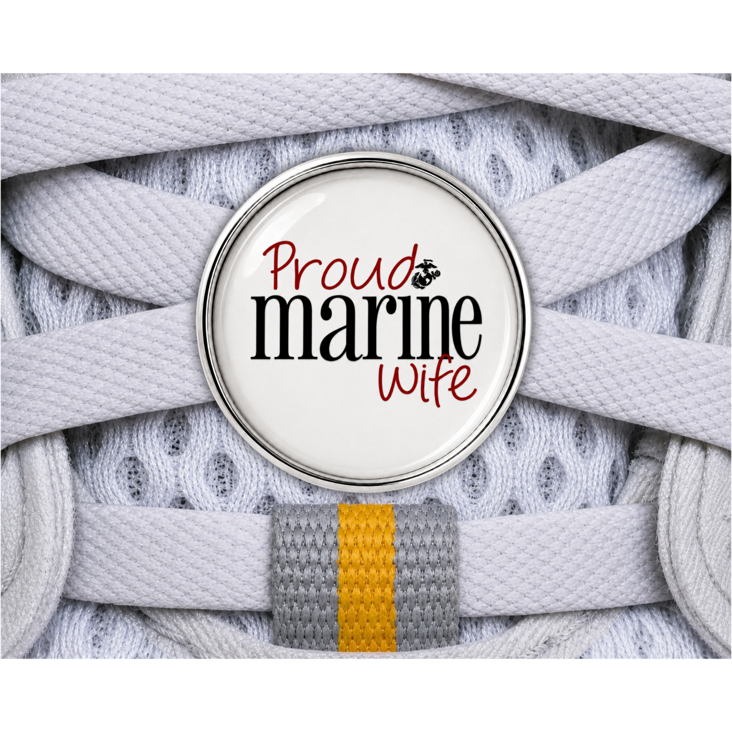 Proud Marine Wife Sneaker Charm