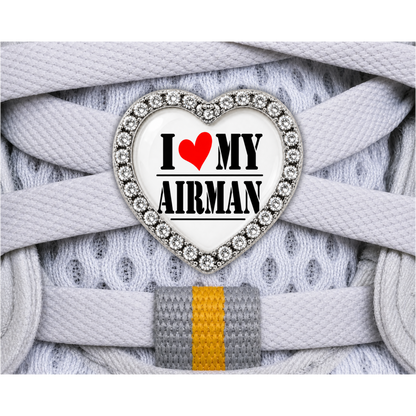 I Love My Airman Sneaker Charm