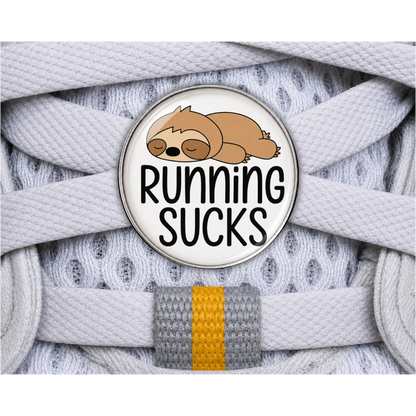 Running Sucks Sloth Sneaker Charm