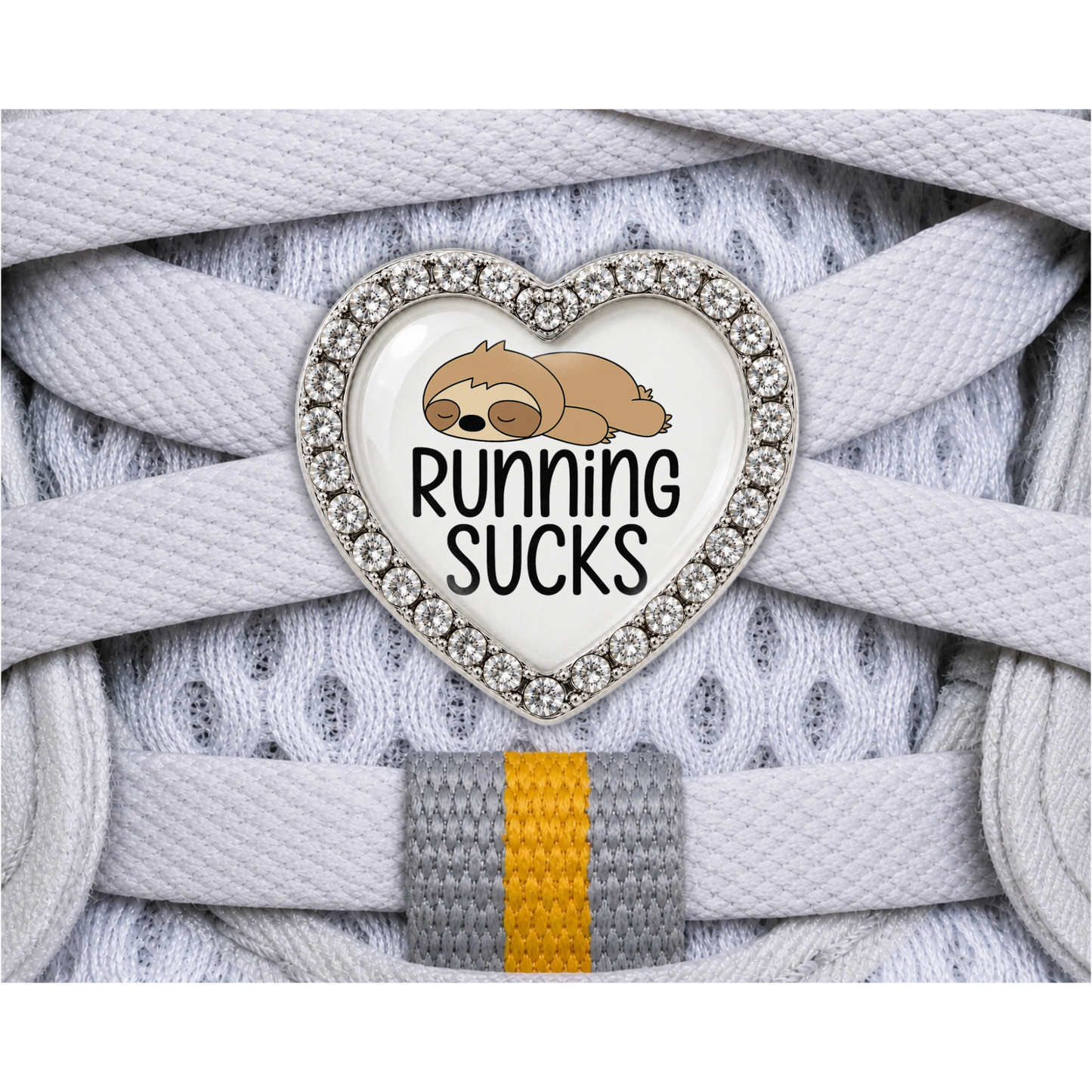Running Sucks Sloth Sneaker Charm