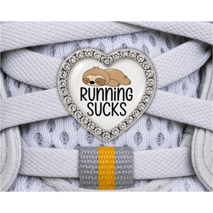 Running Sucks Sloth Sneaker Charm
