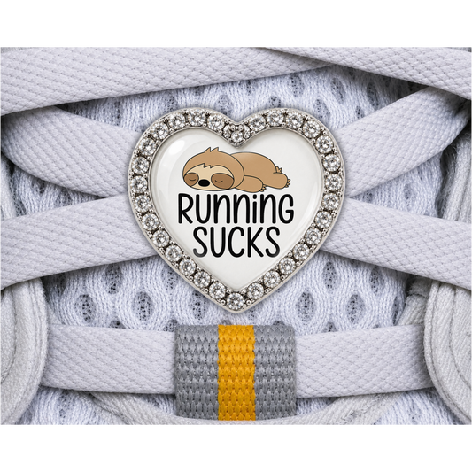Running Sucks Sloth Sneaker Charm
