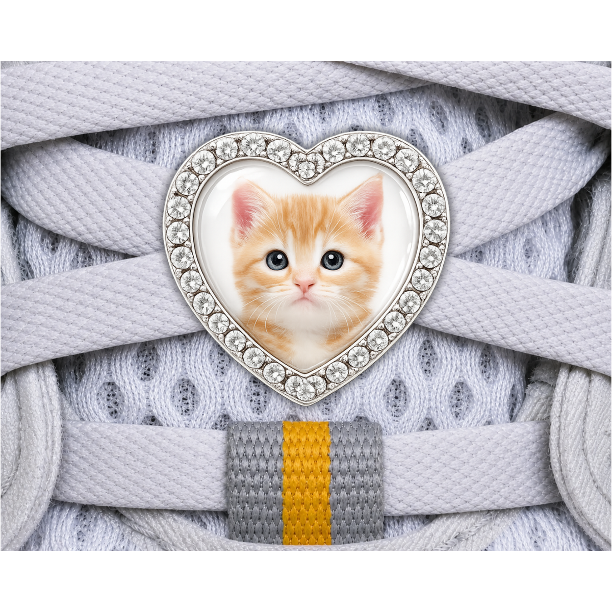 Custom Cat Photo Sneaker Charm – Personalized Cat Charm