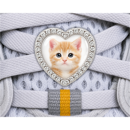 Custom Cat Photo Sneaker Charm – Personalized Cat Charm