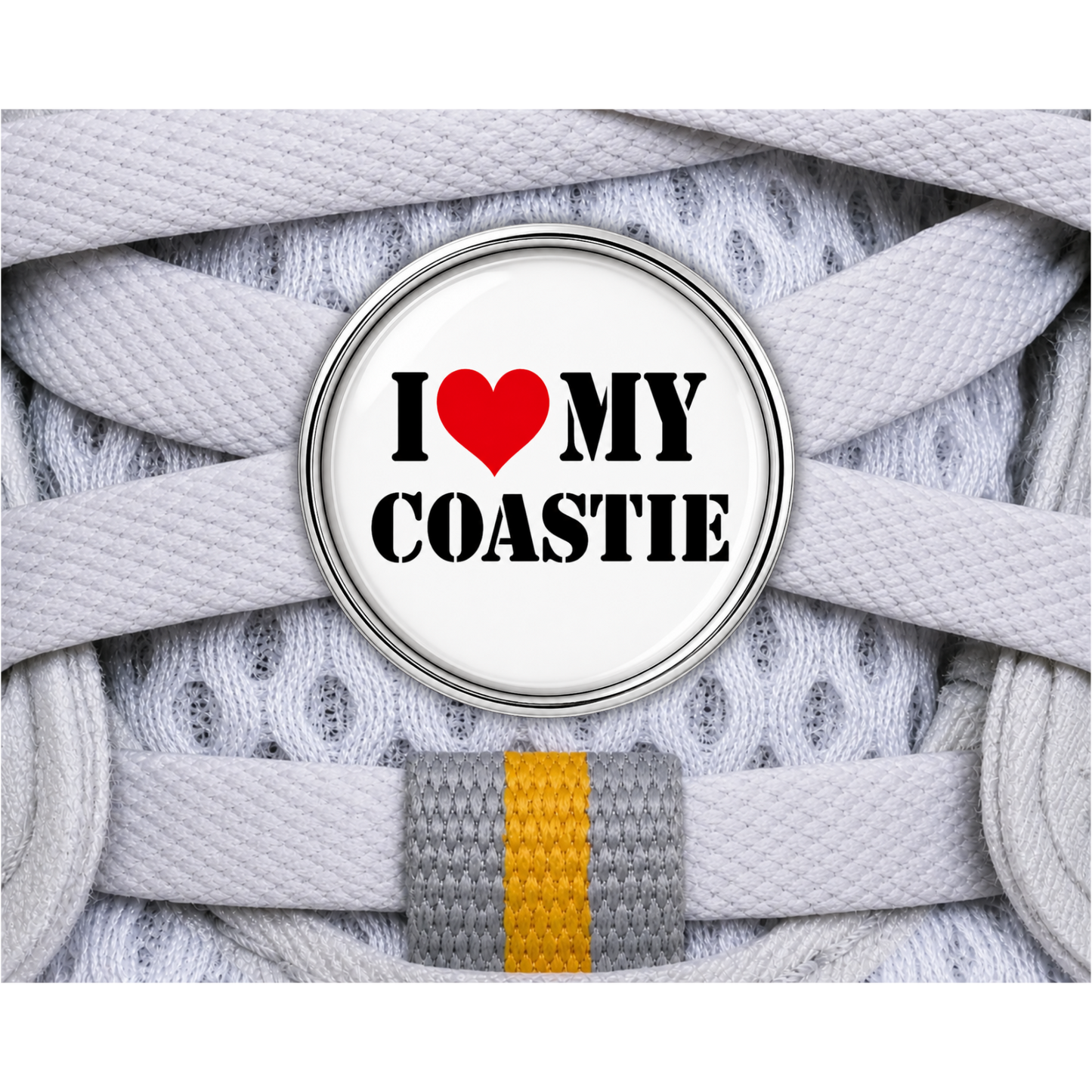 I Love My Coastie Sneaker Charm