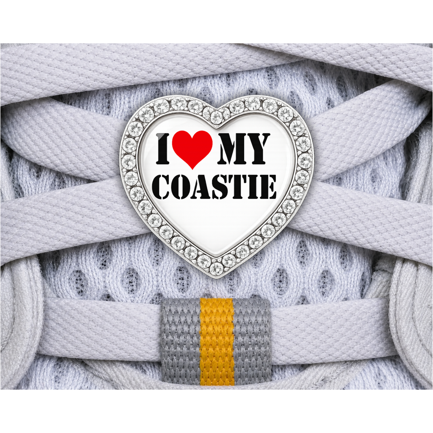 I Love My Coastie Sneaker Charm