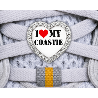 I Love My Coastie Sneaker Charm