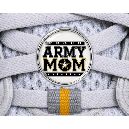 Proud Army Mom Sneaker Charm