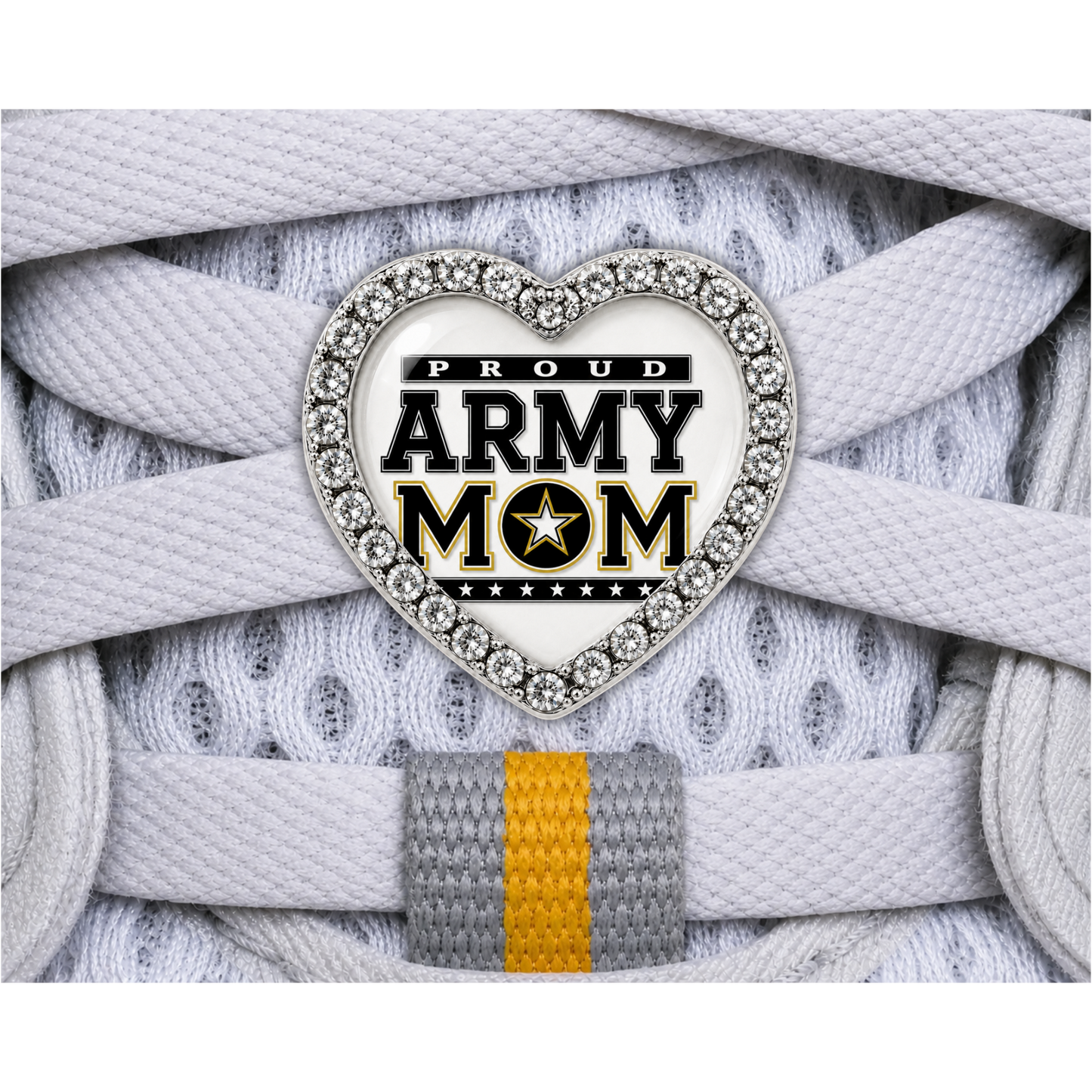Proud Army Mom Sneaker Charm