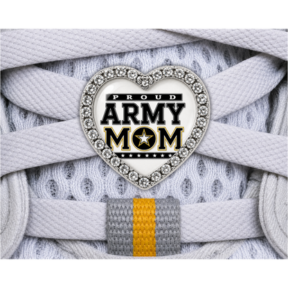 Proud Army Mom Sneaker Charm