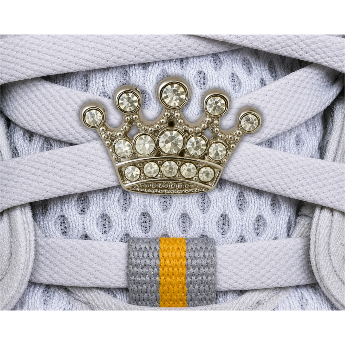 Sparkly Crown Sneaker Charm