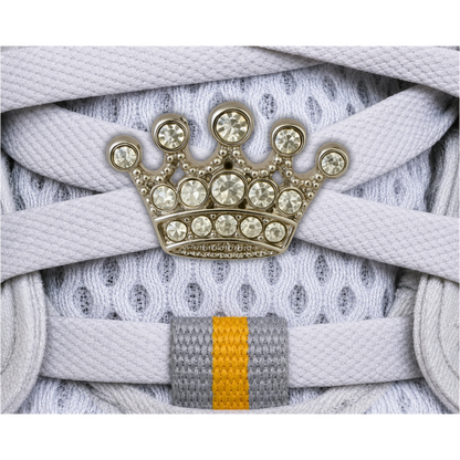 Sparkly Crown Sneaker Charm