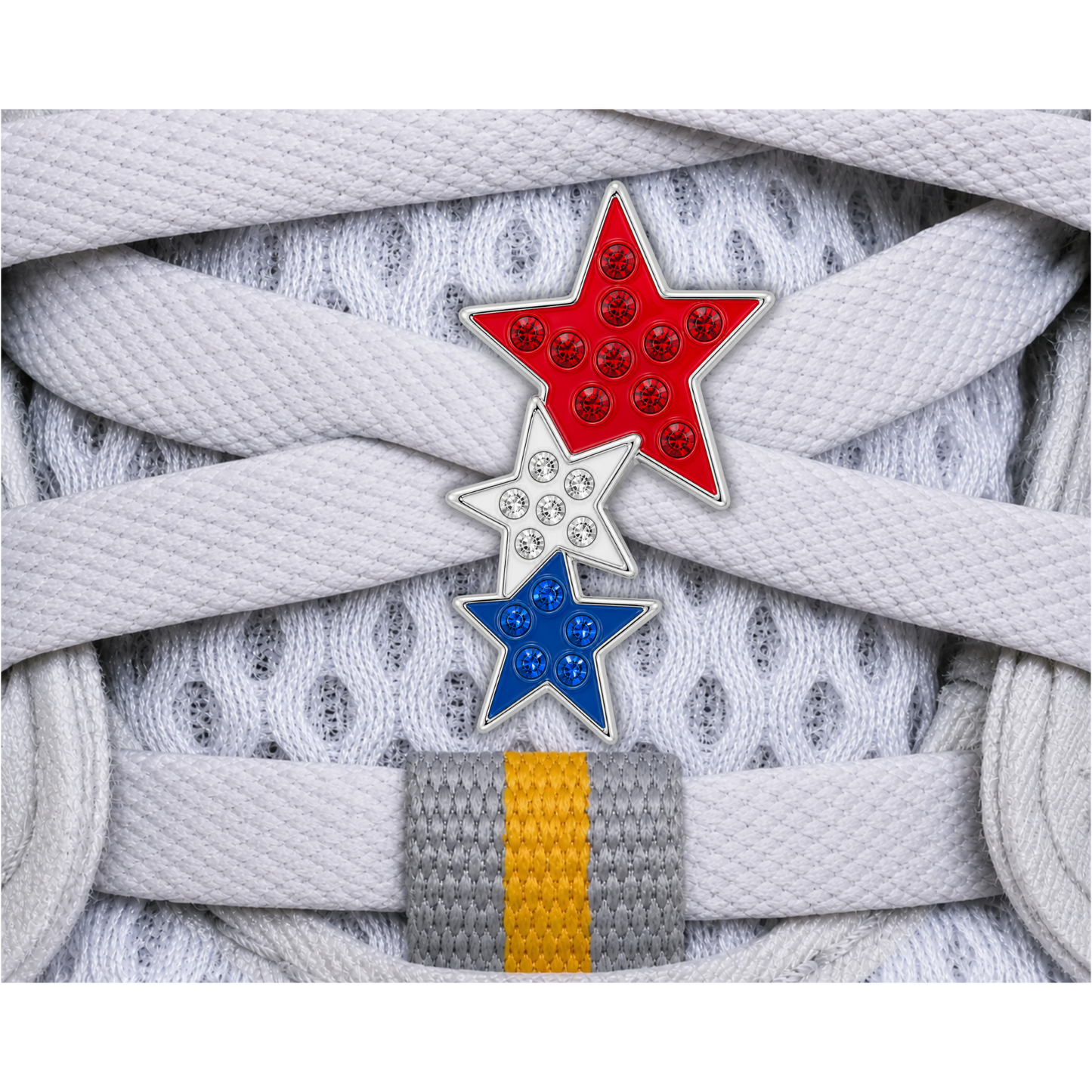 Red, White & Blue Stars Sneaker Charm