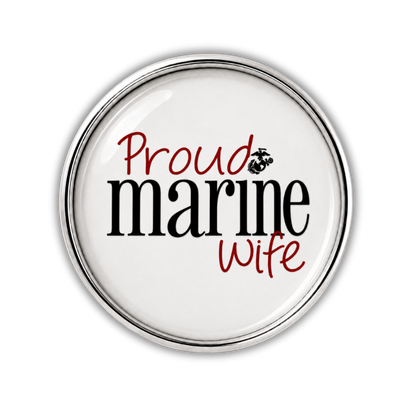 Proud Marine Wife Sneaker Charm