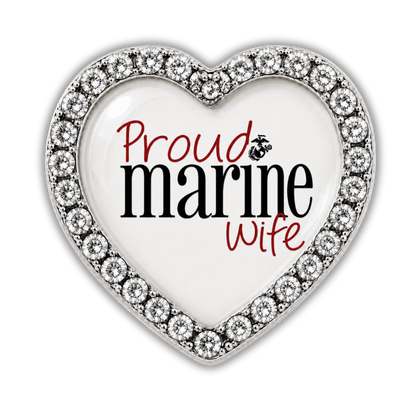 Proud Marine Wife Sneaker Charm